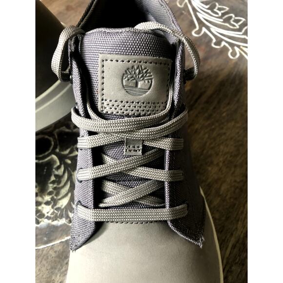 Timberland Men's Davis Square Grey Leather Chukka Shoe Boots - Picture 2 of 8